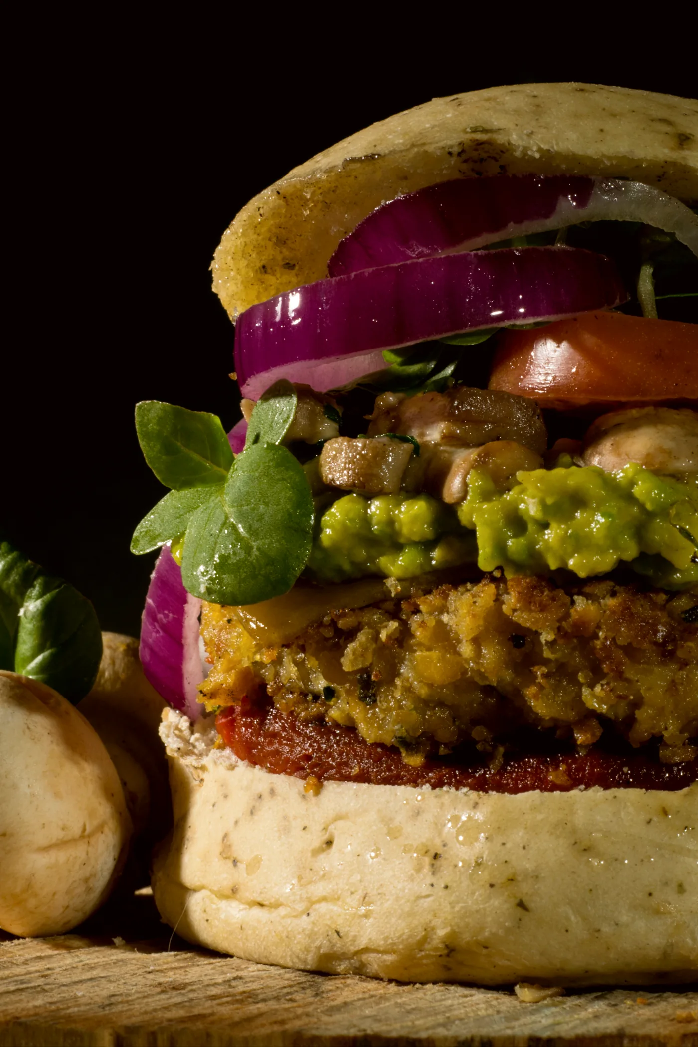 Hamburguesa vegetariana Frailejonal de garbanzos